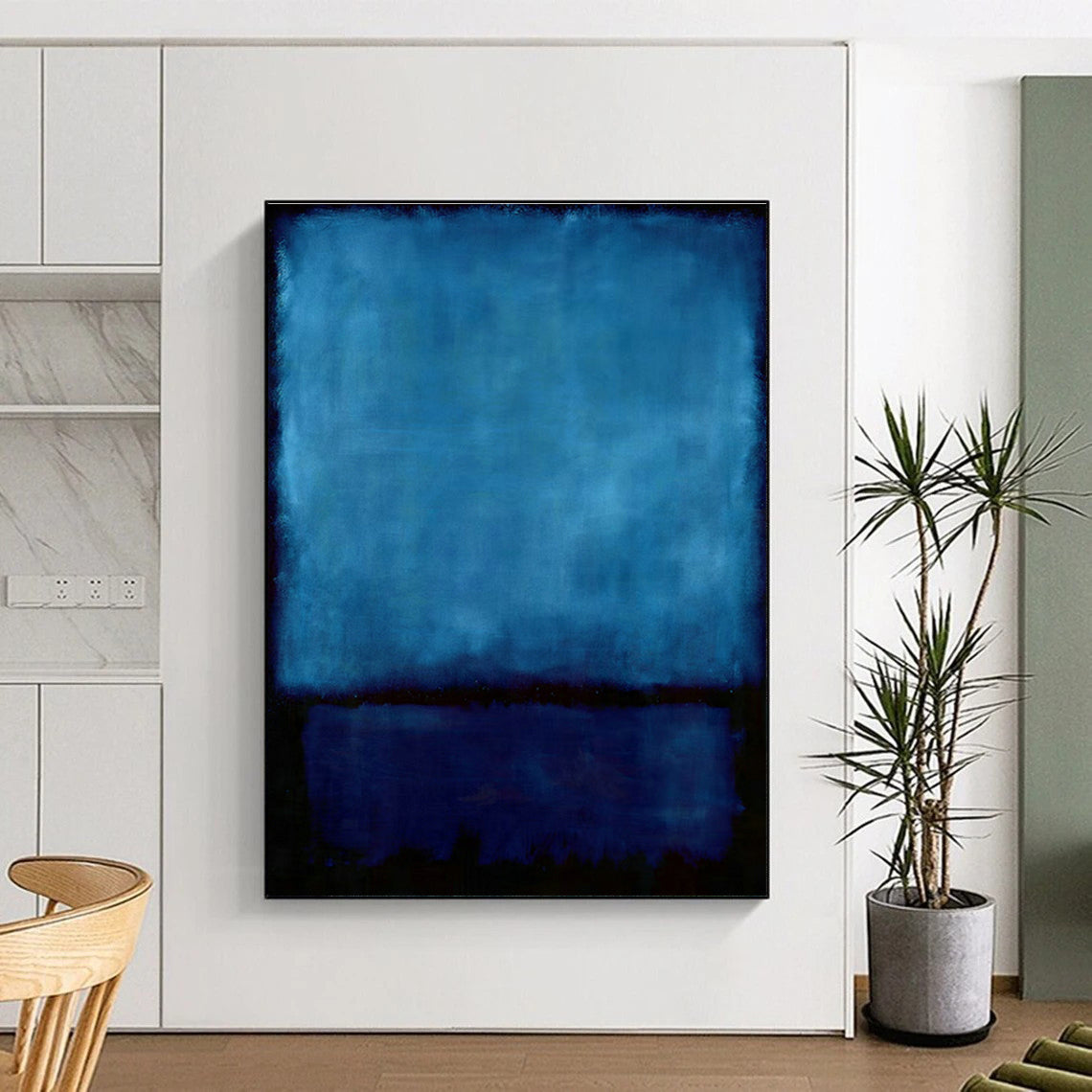 Deep Blue Art for Luxury Hotel Lobby & Meditation Room DLZ2094