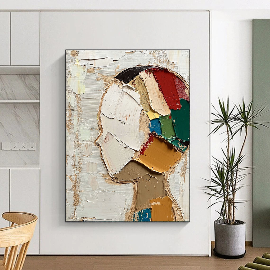 Abstract Head Composition for Modern Art Gallery & Creative Workplace STSC197