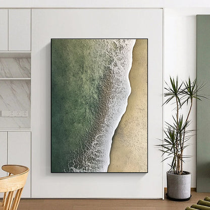 Aerial Beach Shoreline for Modern Beach House & Travel - Themed Café STSC1159