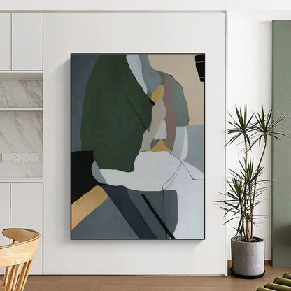 Geometric Color - Block Abstract Art for Living Room & Office DLZ0540