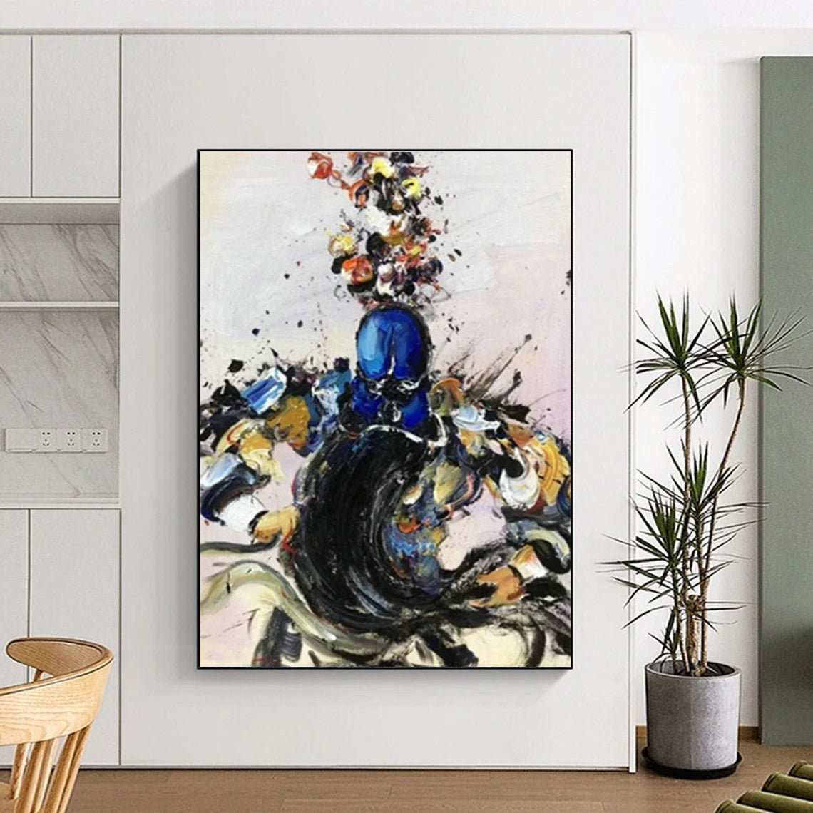 Color - Splashed Character Art for Vibrant Game Room & Creative Studio DLZ0863