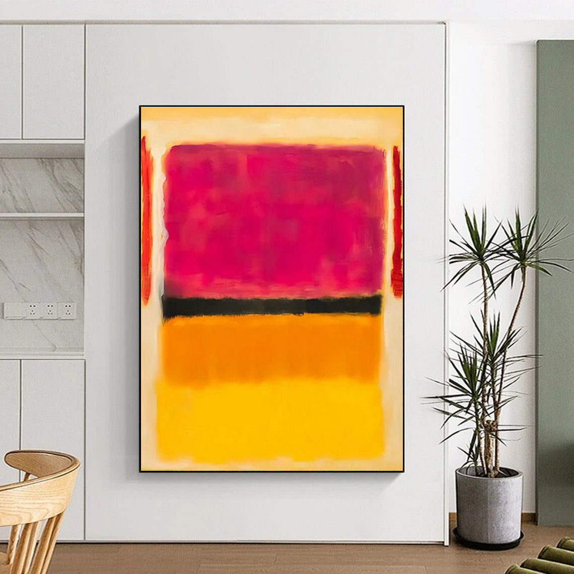 Elegant Color - Block Art for Luxury Lounge & High - End Restaurant DLZ2309