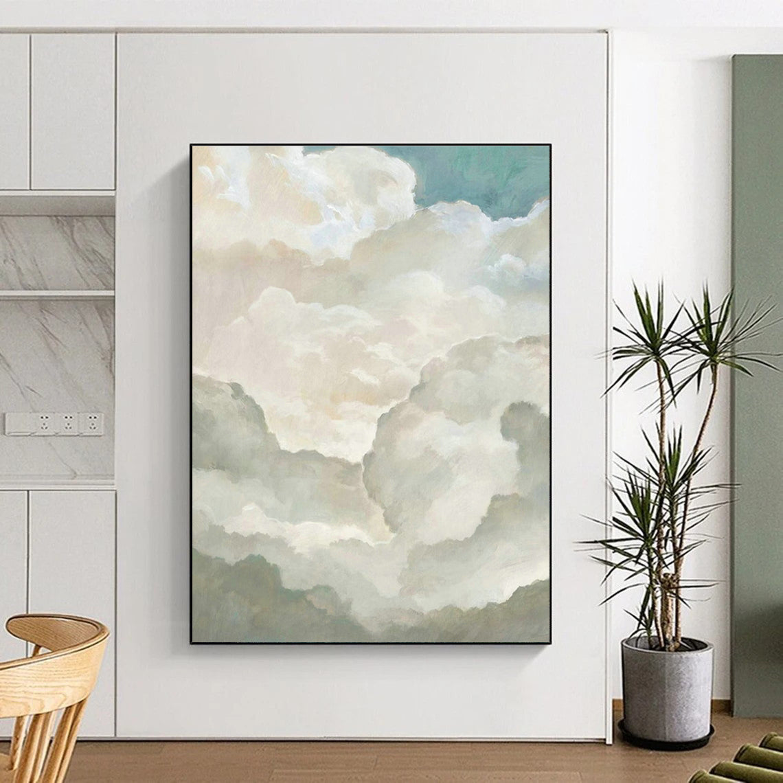 Fluffy Clouds Painting for Beach House & Rooftop Bar DLZ0616