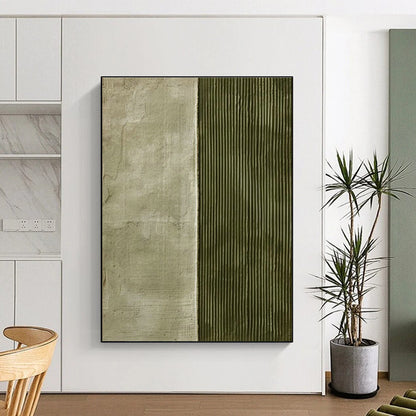 Green - Gray Divided Art for Bedroom & Hallway DLZ0331