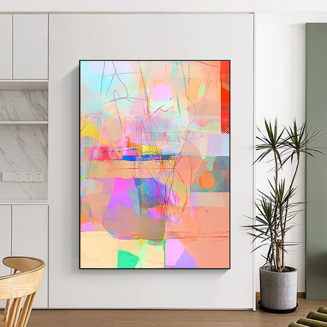 Colorful Abstract Overlay for Creative Coworking Space & Modern Art Café STSC981