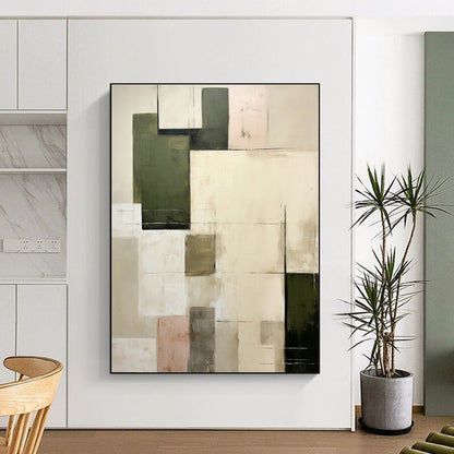 Earth - Toned Geometric Art for Rustic Home & Design Studio DLZ0596