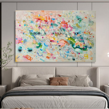 Colorful Graffiti - Style Abstract Art for Trendy Cafés DLZ2443