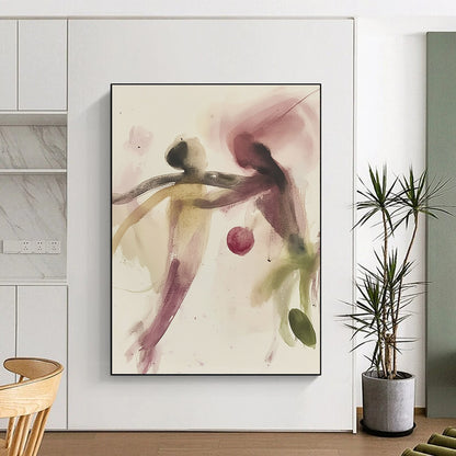 Abstract Watercolor Figures for Artistic Living Room & Creative Studio STSC1191