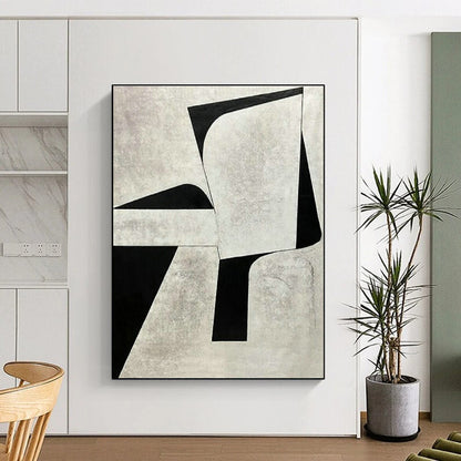 Monochrome Geometric Art for Minimalist Law Office & Modern Art Library DLZ1516