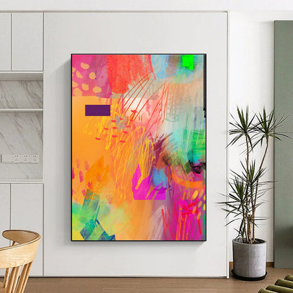 Color Explosion Abstract Art for Creative Studio & Music Festival Lounge DLZ0643