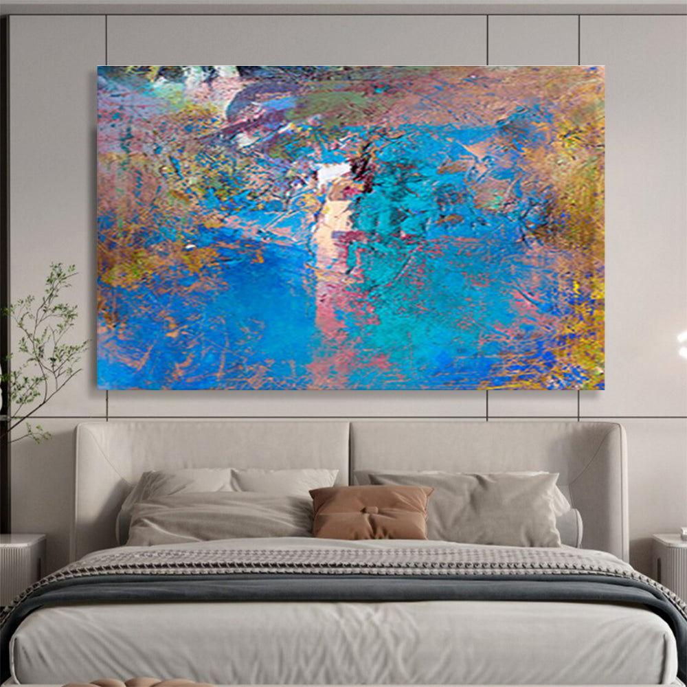 Blue - Purple Abstract Art for Artistic Studio DLZ2750