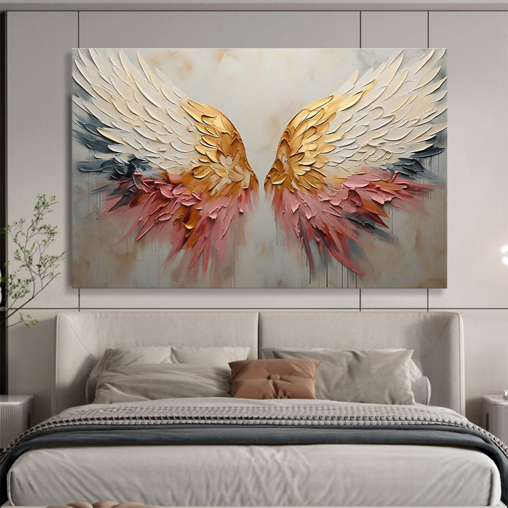 3D Wing Relief Art for Bohemian - Style Café Photo Spots DLZ3247
