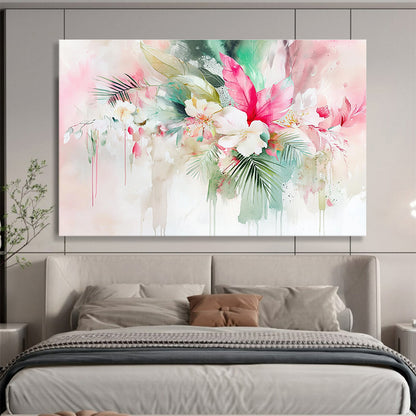 Watercolor Floral Bouquet Art for Romantic Wedding Venue & Feminine Home Salon SC290