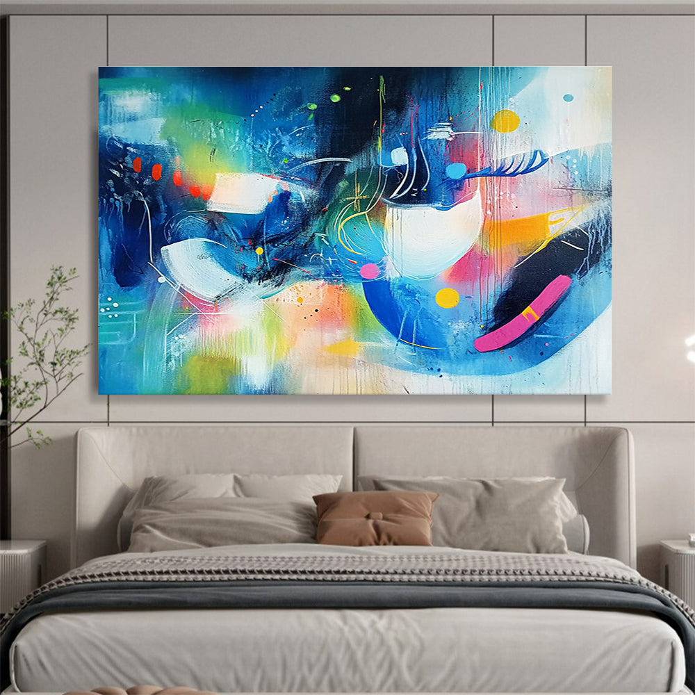 Colorful Dynamic Abstract Art for Art Bar & Creative Event Space SC216