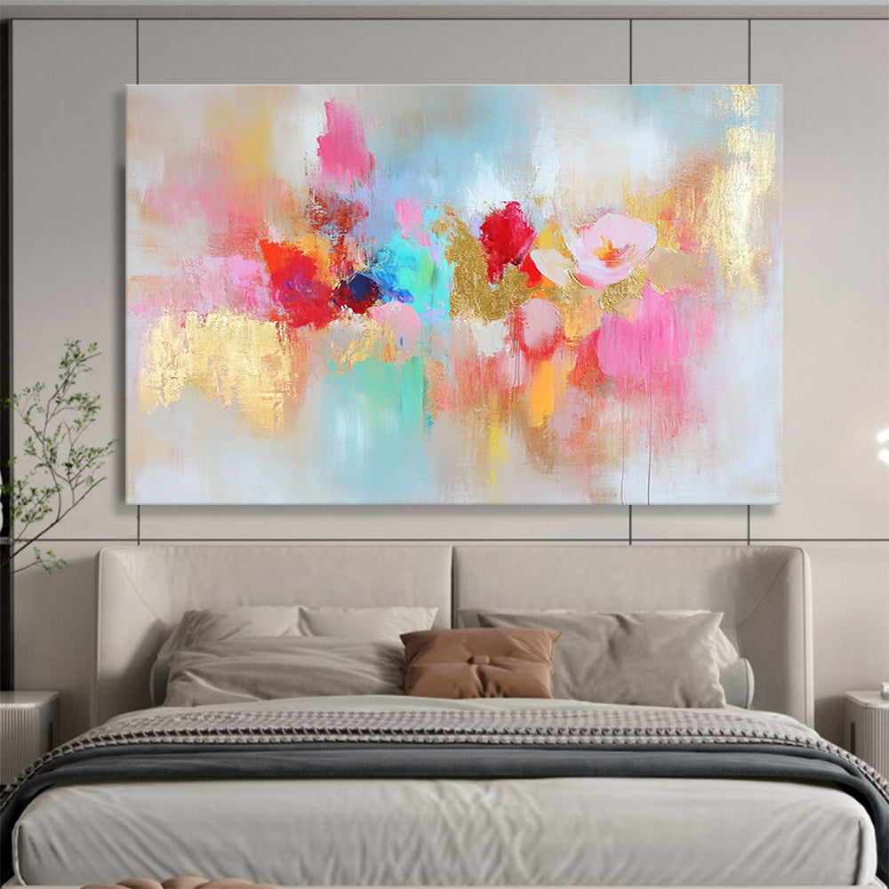 Floral - Inspired Abstract Art for Boutique Hotel Suite & Feminine - Style Café SC264