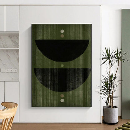 Minimalist Geometric Art for Contemporary Bedroom & Design - Focused Office DLZ1387