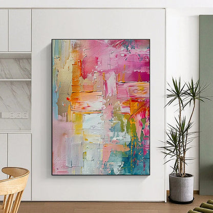 Pink - Themed Abstract Art for Girly Bridal Boutique Lounges DLZ0127