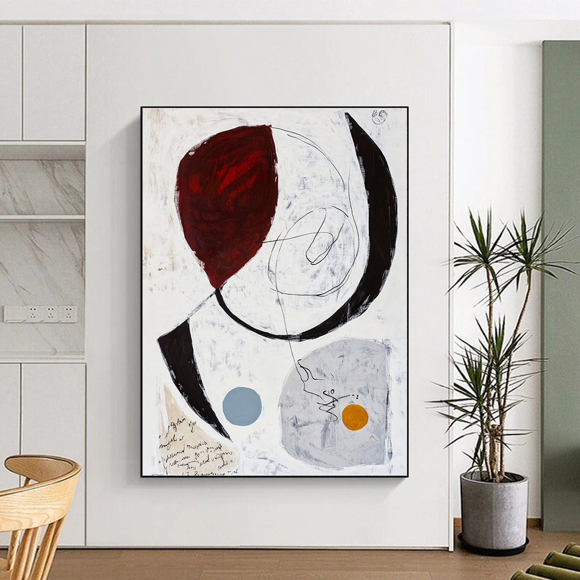 Circular Abstract with Text for Creative Writing Space & Conceptual Art Gallery STSC829
