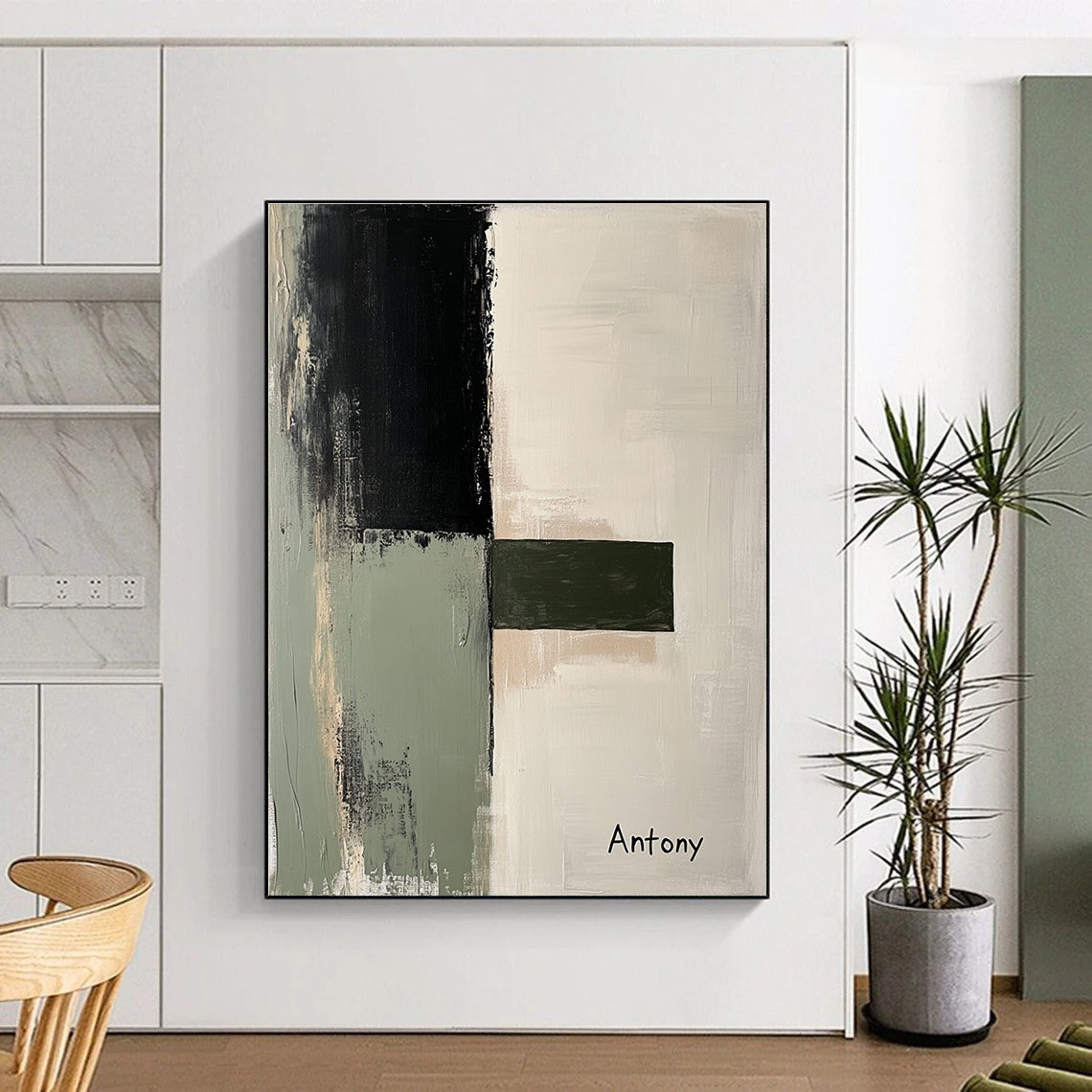 Minimalist Geometric Abstract Art for Office & Living Room STSC730