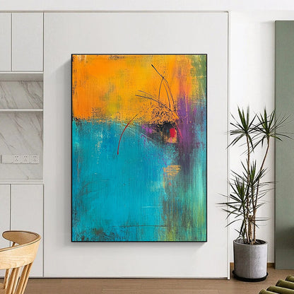 Colorful Abstract with Lines for Creative Studio & Vibrant Restaurant STSC405