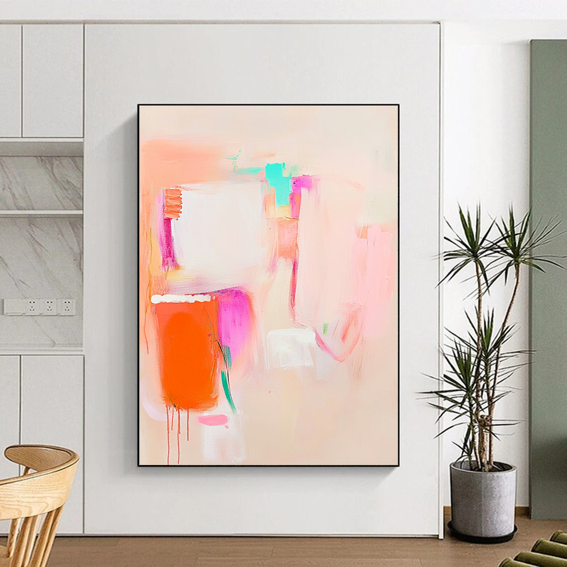 Soft Colorful Abstract for Feminine Nursery & Whimsical Café STSC623