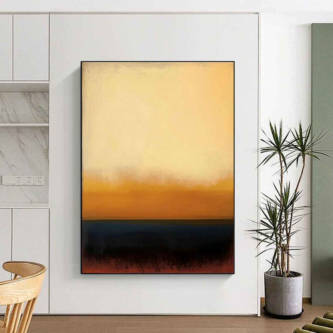 Gradient Color Block Art for Modern Office & Art Gallery Hall DLZ2101