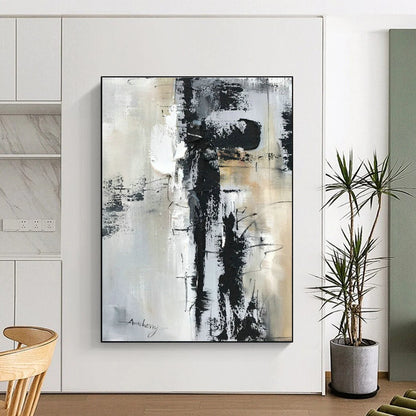 Monochrome Abstract Art for Modern Office & Industrial Gallery DLZ0811