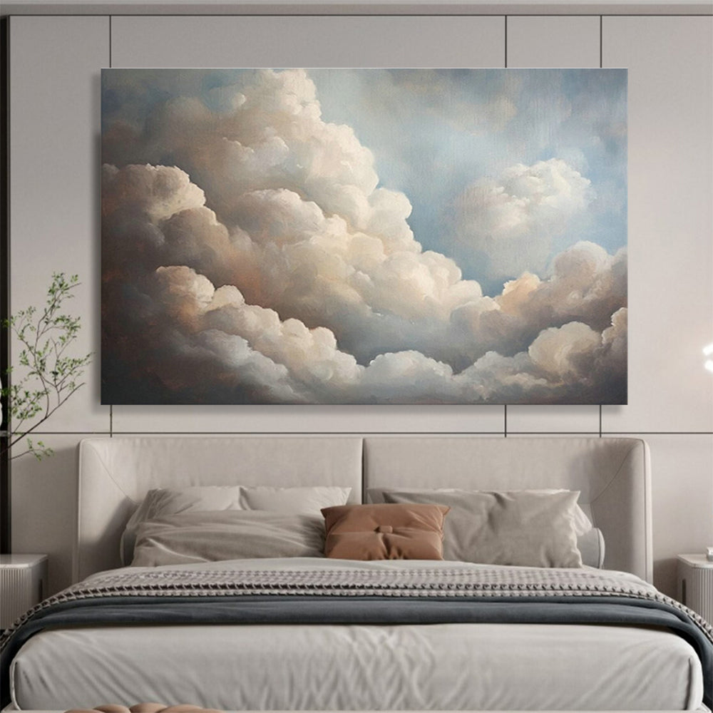 Cloud Oil Painting for Serene Bedroom Ceiling Overlooks DLZ2566