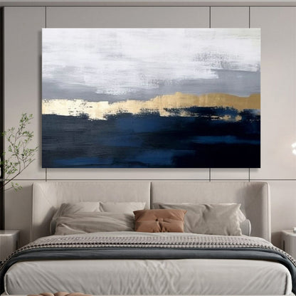 Gold - Gray Abstract Art for Modern Corporate Office Reception Areas DLZ3168