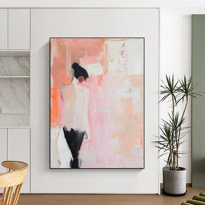 Pink - Orange Figure Art for Bedroom & Hallway DLZ0339