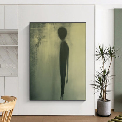 Shadowy Figure Silhouette for Avant - Garde Art Studio & Mysterious Library STSC992
