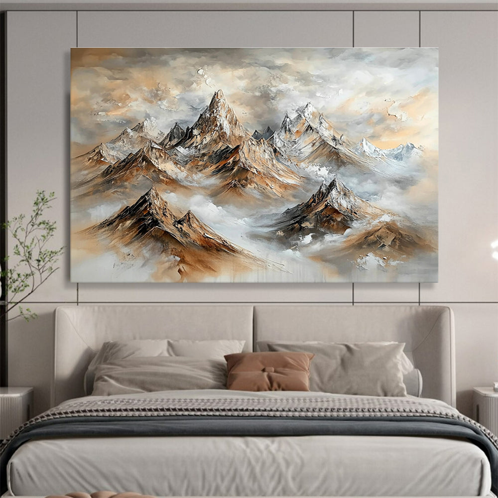 Majestic Mountain Landscape Art for Adventure - Lover’s Home & Luxury Ski Lodge SC486