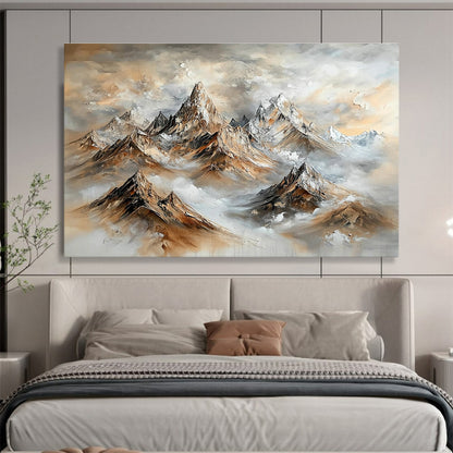 Majestic Mountain Landscape Art for Adventure - Lover’s Home & Luxury Ski Lodge SC486
