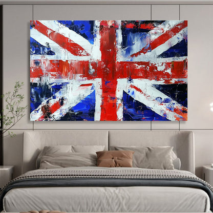 Abstract Union Jack Art for British Pub & Retro - Style Café SC200