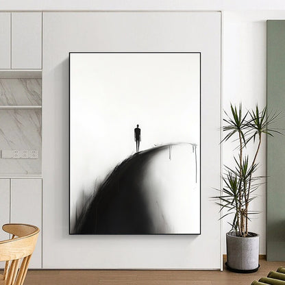 Silhouette on a Hill Art for Serene Bedroom & Abstract Art Gallery STSC1331