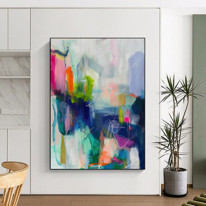 Vibrant Color Abstract Art for Creative Office & Art - Loving Home Studio DLZ2083