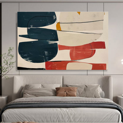 Colorful Geometric Abstract Art for Modern Café Interiors DLZ2524