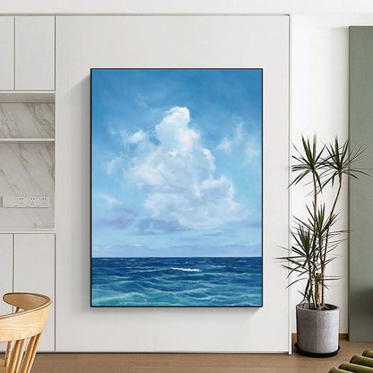 Sea and Clouds Oil Art for Living Room & Cottages DLZ0311
