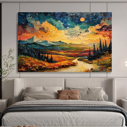 Dreamy Landscape Oil Painting for Nature - Lover’s Home Studios DLZ2636