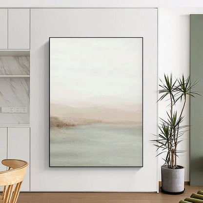 Minimalist Waterfront Art for Neutral - Toned Living Room & Artistic Beach House DLZ0726