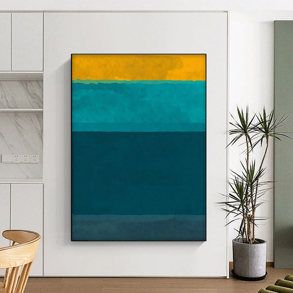 Color - Block Harmony Art for Design Studio & Fashion Showroom DLZ2323