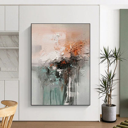 Textured Abstract Fusion Art for Contemporary Living Room & Avant - Garde Studio DLZ2264