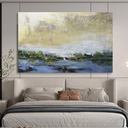 Landscape Abstract Art for Rustic Bed and Breakfast Common Areas DLZ2579