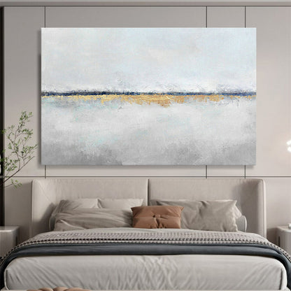Gold - Foil Watercolor Abstract Art for Luxury Hotel Lobby Walls DLZ2603