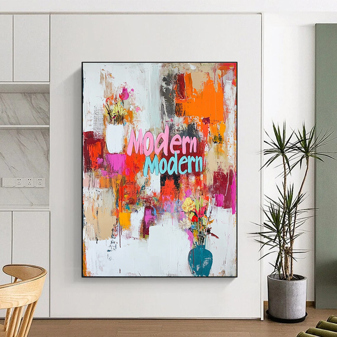 Vivid Hummingbirds Art for Tropical Café & Lively Sunroom STSC1024