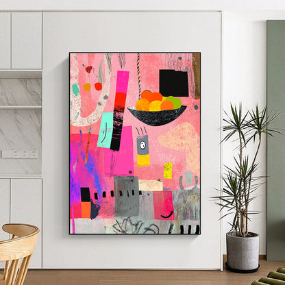 Colorful Abstract Still Life for Bohemian - Style Kitchen & Artistic Dining Room STSC969