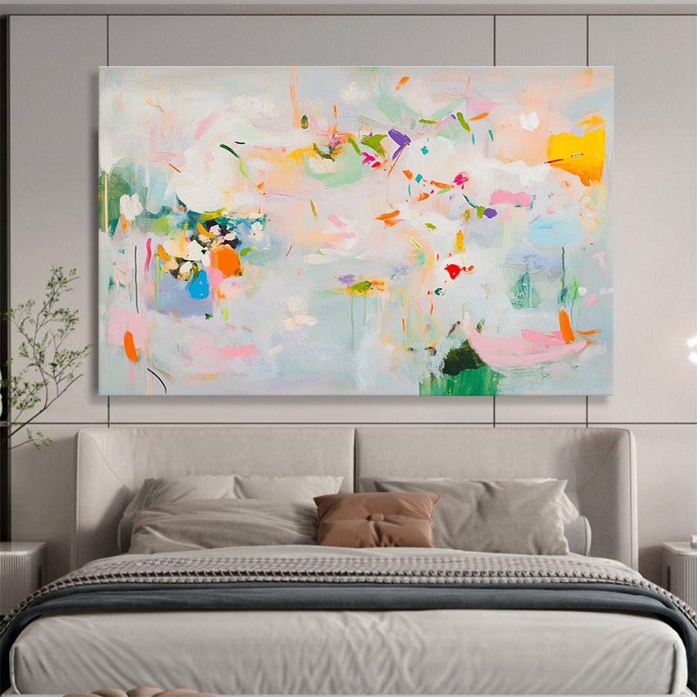 Vivid Abstract Flowers Art for Garden - Themed Restaurant & Art Gallery SC384