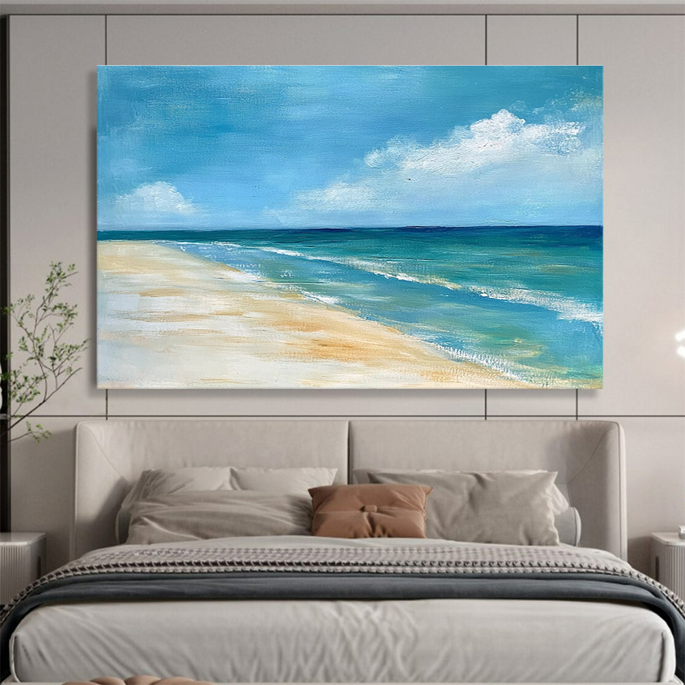 Serene Beach Scene Art for Coastal Home Office & Beachfront Hotel SC362