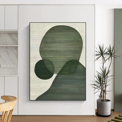 Green Geometric Art for Eco - Friendly Home Entryways DLZ0257