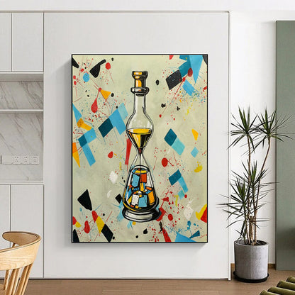 Creative Bottle - Shaped Abstract Art for Artistic Bar & Eclectic Home Living Room DLZ1594